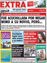 Portada de Diario Extra (Paraguay)