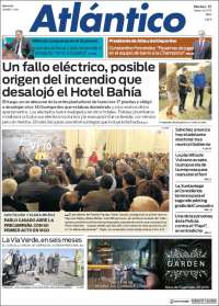 Portada de Atlántico Diario (España)