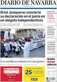 Portada de Diario de Navarra (España)