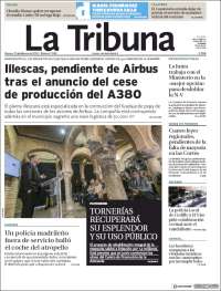 Portada de La Tribuna de Toledo (España)