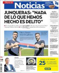 Portada de Noticias de Navarra (España)