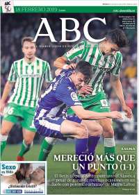 Portada de ABC - Sevilla (España)