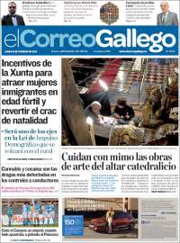 Portada de El Correo Gallego (España)