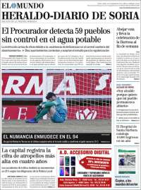 Portada de Diario de Soria (España)