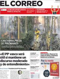 Portada de El Correo (España)