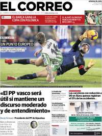 Portada de El Correo - Álava (España)