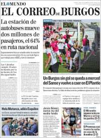 Portada de El Correo de Burgos (España)