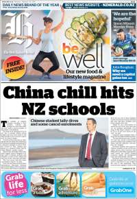 Portada de The New Zealand Herald (Nueva Zelanda)