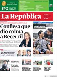 Portada de La Republica (Perú)