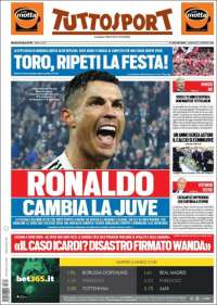 Portada de Tuttosport (Italy)