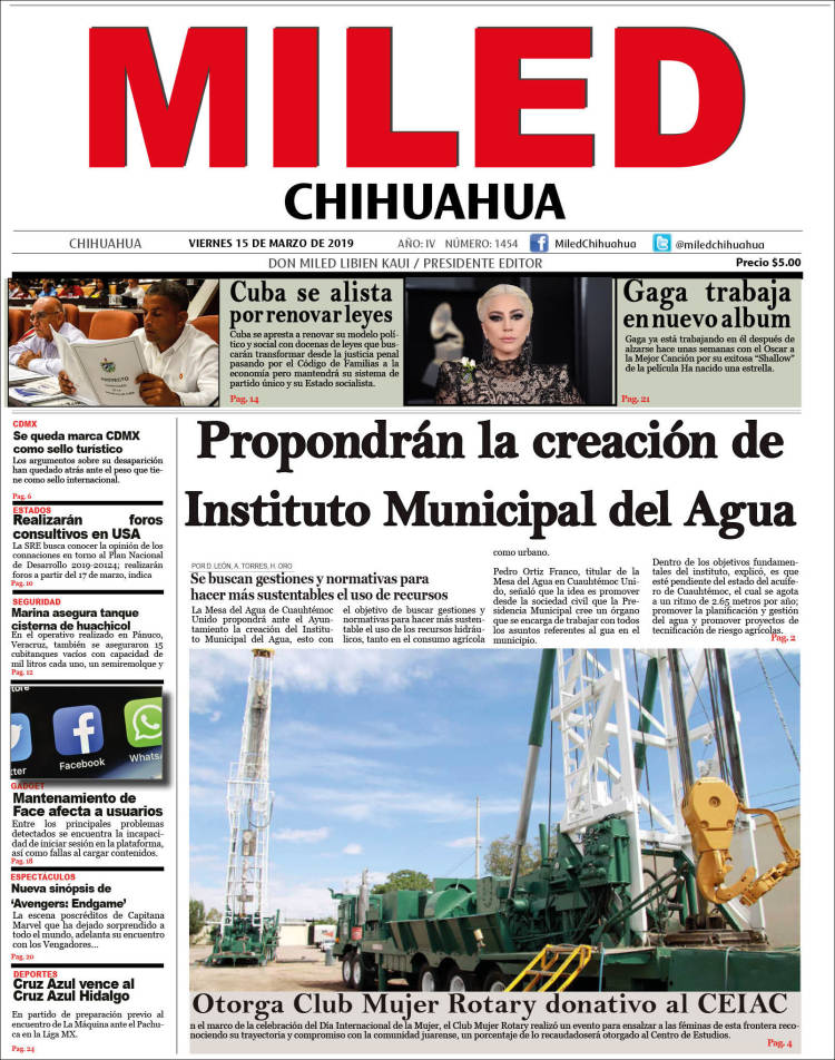 Portada de Miled - Chihuahua (México)