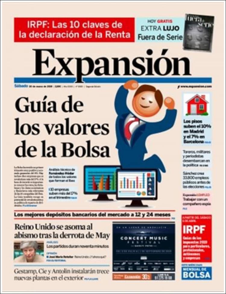 Portada de Expansión (España)