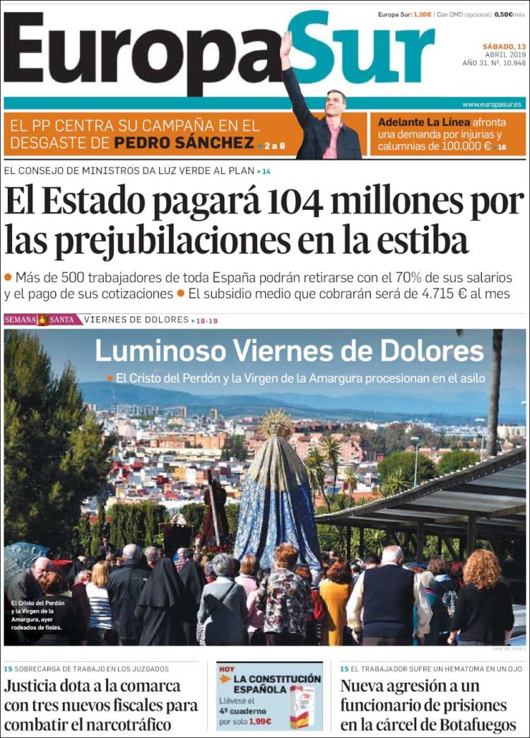 Portada de Europa Sur (España)