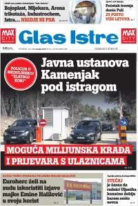Portada de Glas Istre (Croatie)