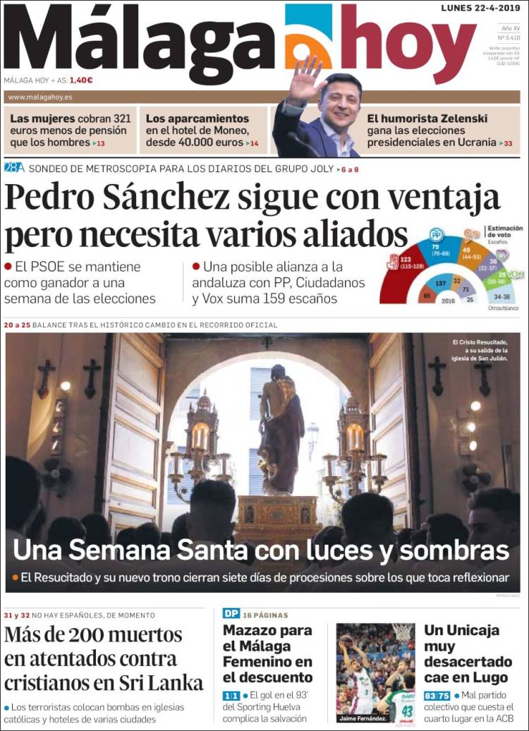 Portada de Málaga Hoy (España)