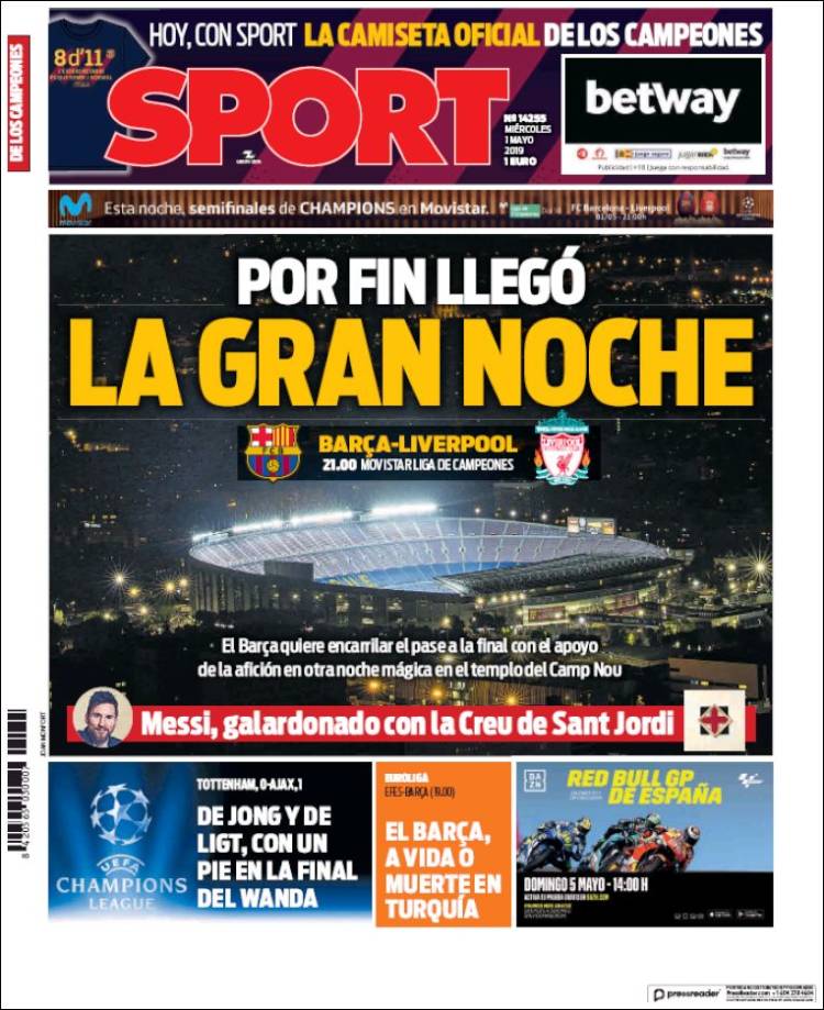Portada de Sport (España)