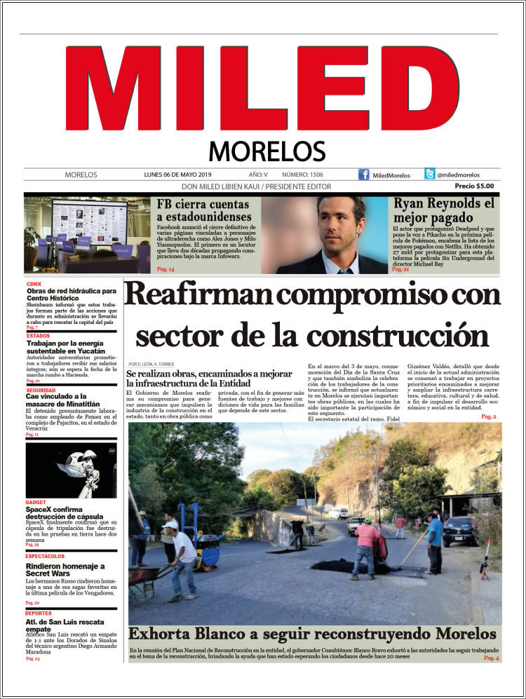 Portada de Miled - Morelos (Mexique)