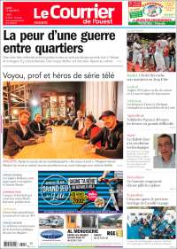 Portada de Le Courrier de l'Ouest (Francia)