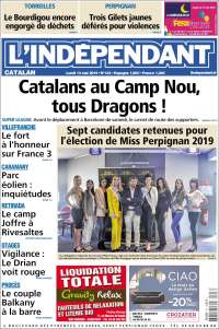 Portada de Le Indépendant (Francia)