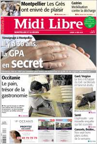 Portada de Midi Libre (Francia)