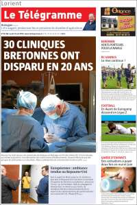 Portada de Télégramme (Francia)