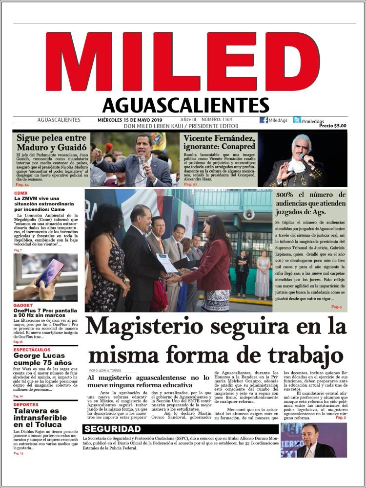 Portada de Miled - Aguascalientes (México)