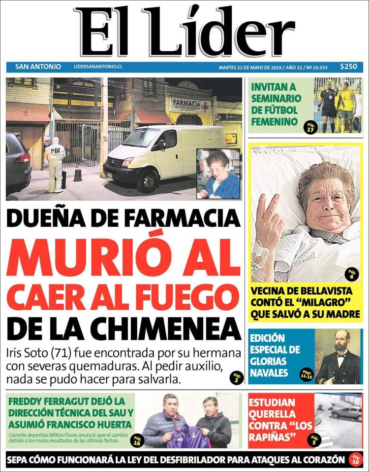 Portada de Lider de San Antonio (Chile)