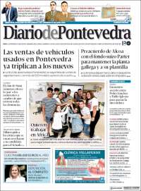 Portada de Diario de Pontevedra (Espagne)
