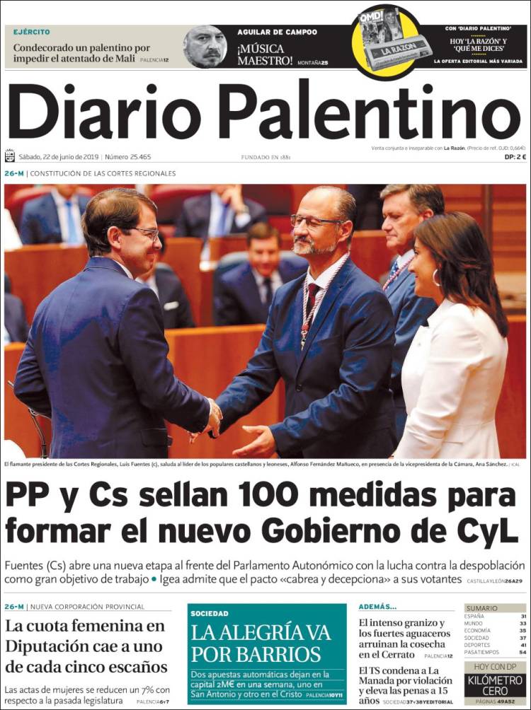 Portada de Diario Palentino (España)