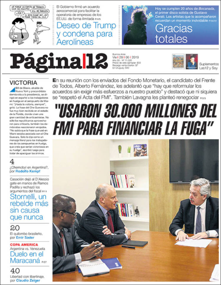 Portada de PÃ¡gina/12 (Argentina)