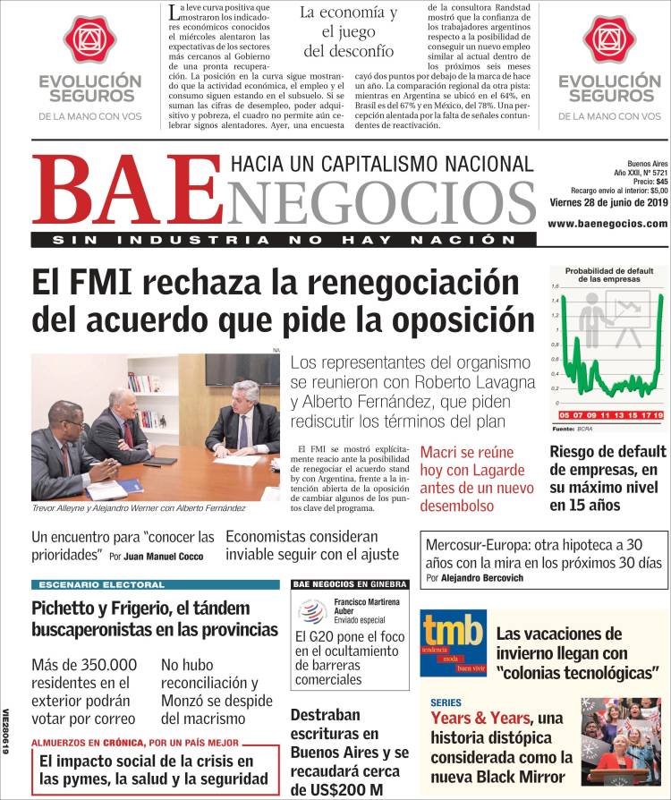 Portada de Buenos Aires EconÃ³mico (Argentina)