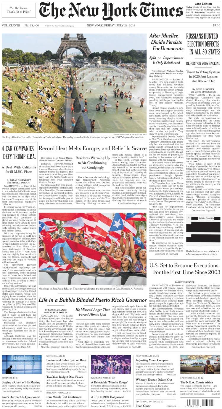 New York Times Newspaper Template from img.kiosko.net
