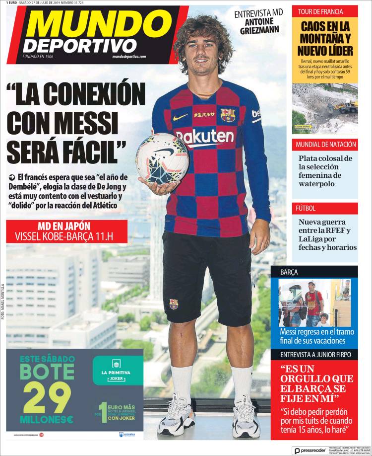 Portada de El Mundo Deportivo (España)