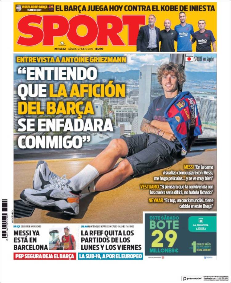 Portada de Sport (España)
