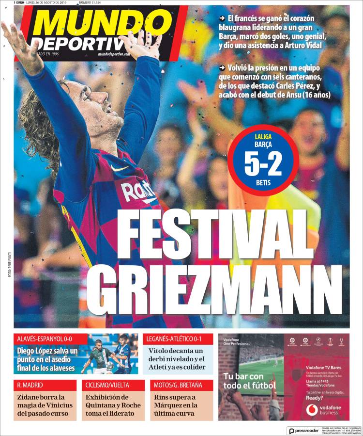 Portada de El Mundo Deportivo (España)