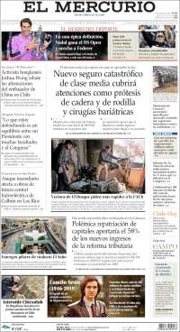 Portada de El Mercurio (Chile)