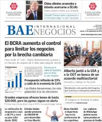 Portada de Buenos Aires Económico (Argentina)