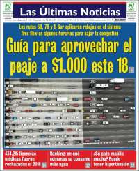 Portada de Las Últimas Noticias (Chile)