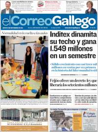 Portada de El Correo Gallego (España)