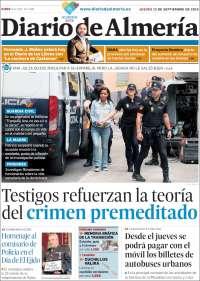 Portada de Diario de Almería (España)