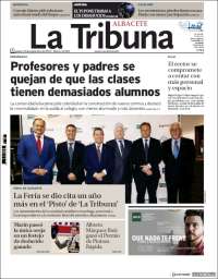 Portada de La Tribuna de Albacete (España)