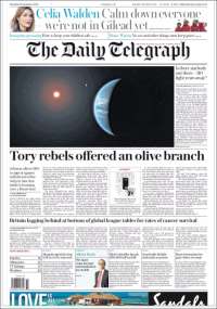 Portada de Daily Telegraph (United Kingdom)
