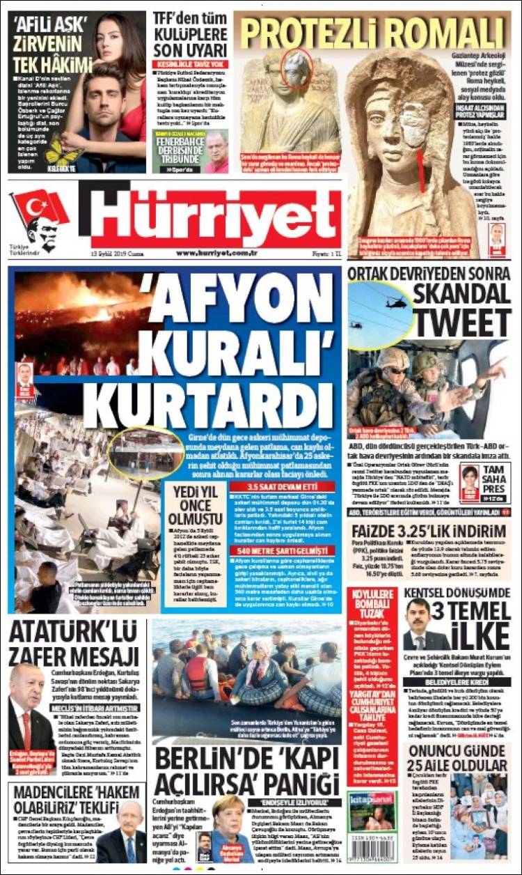 Portada de Hürriyet (Turkey)