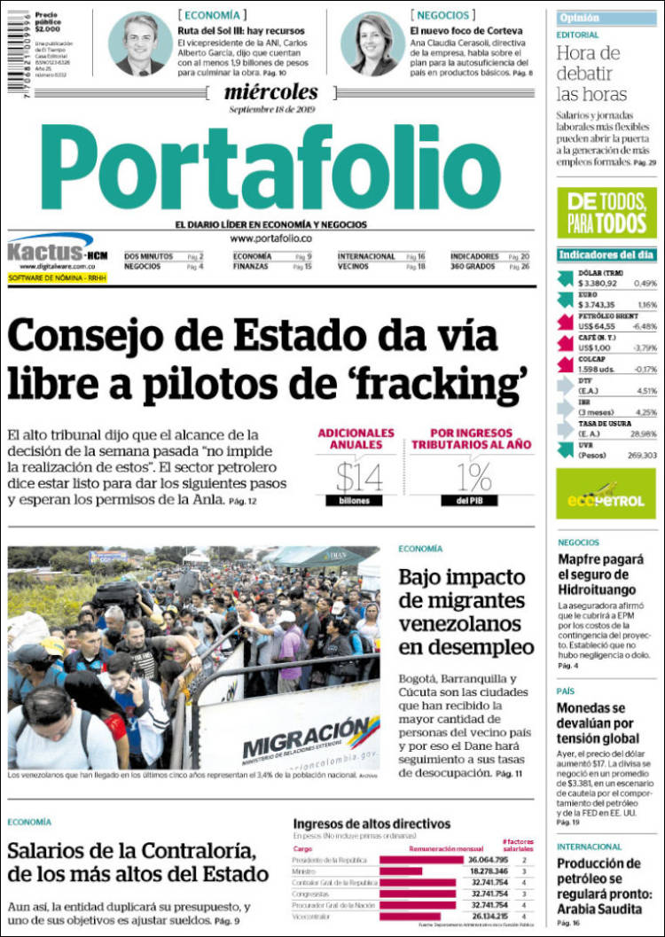 Portada de Portafolio (Colombia)