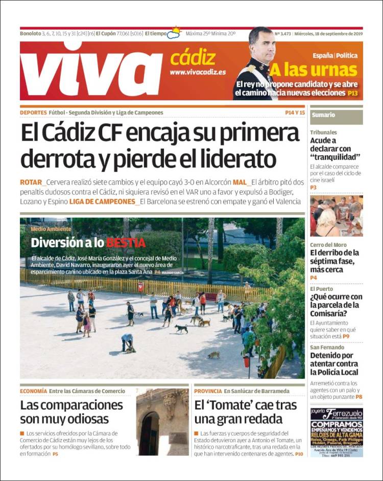 Portada de Viva Cadiz (España)