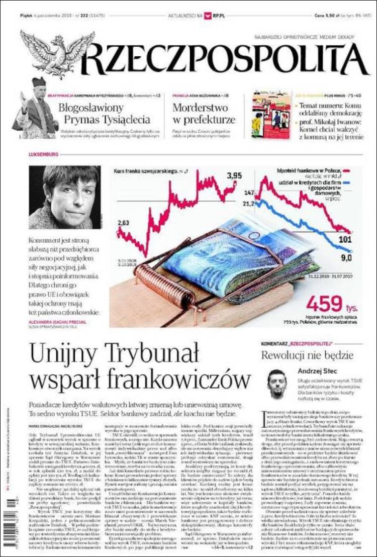 Portada de Rzeczpospolita (Polonia)