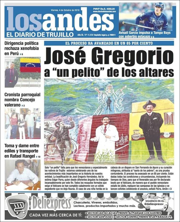 Newspaper Diario De Los Andes Venezuela Newspapers In Venezuela