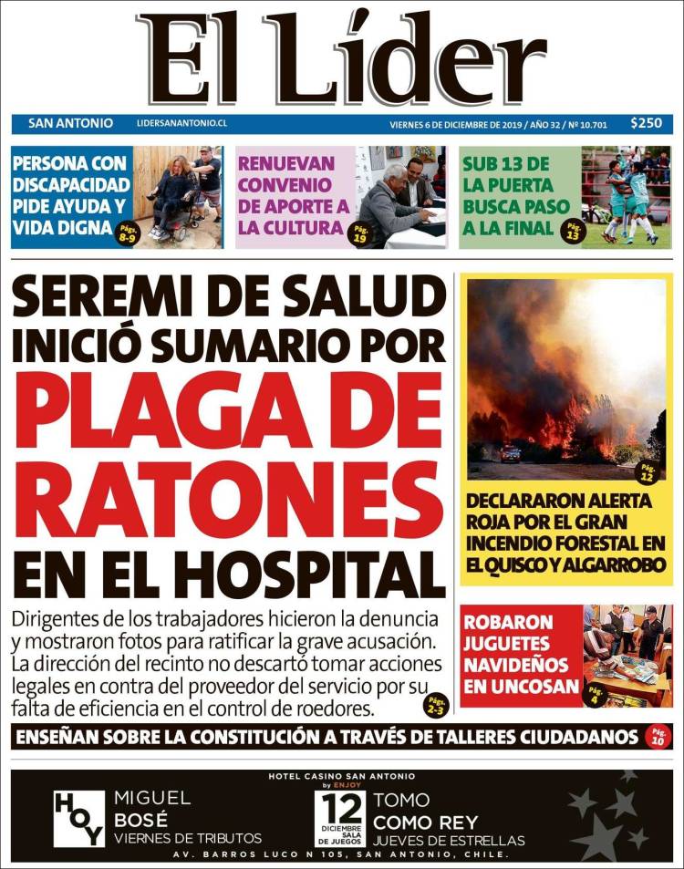 Portada de Lider de San Antonio (Chile)