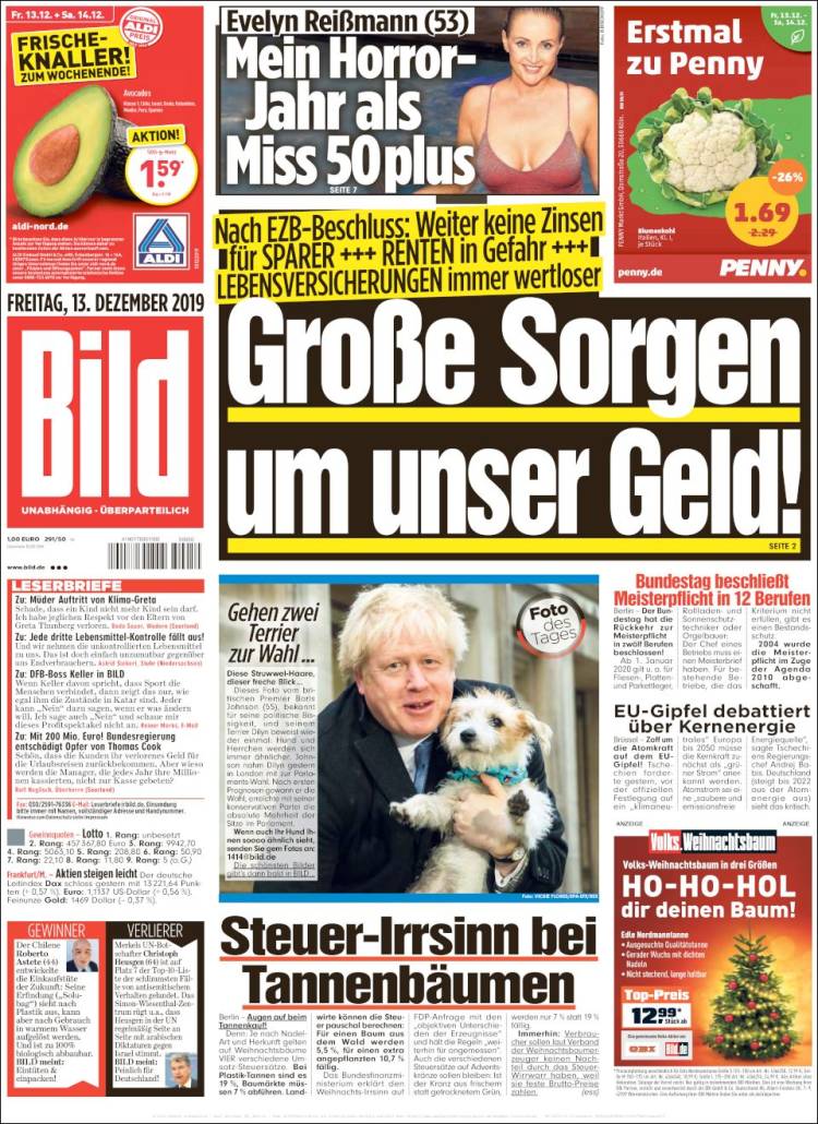 Periódico Bild (Alemania). Periódicos de Alemania. Toda la prensa de