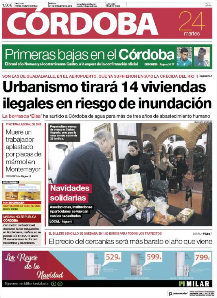 Portada de Diario de Córdoba (España)